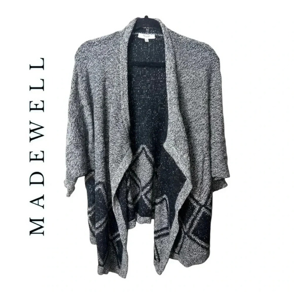 0147W. MADEWELL ALL ANGLES DIAMOND SHAPED CARDIGAN SWEATER SIZE XSMALL/SMALL‎ - Picture 4 of 14